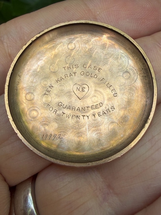 Antique New England Watch Company 10k Rose Gold Filled Mechanical Pocket Watch main image 15